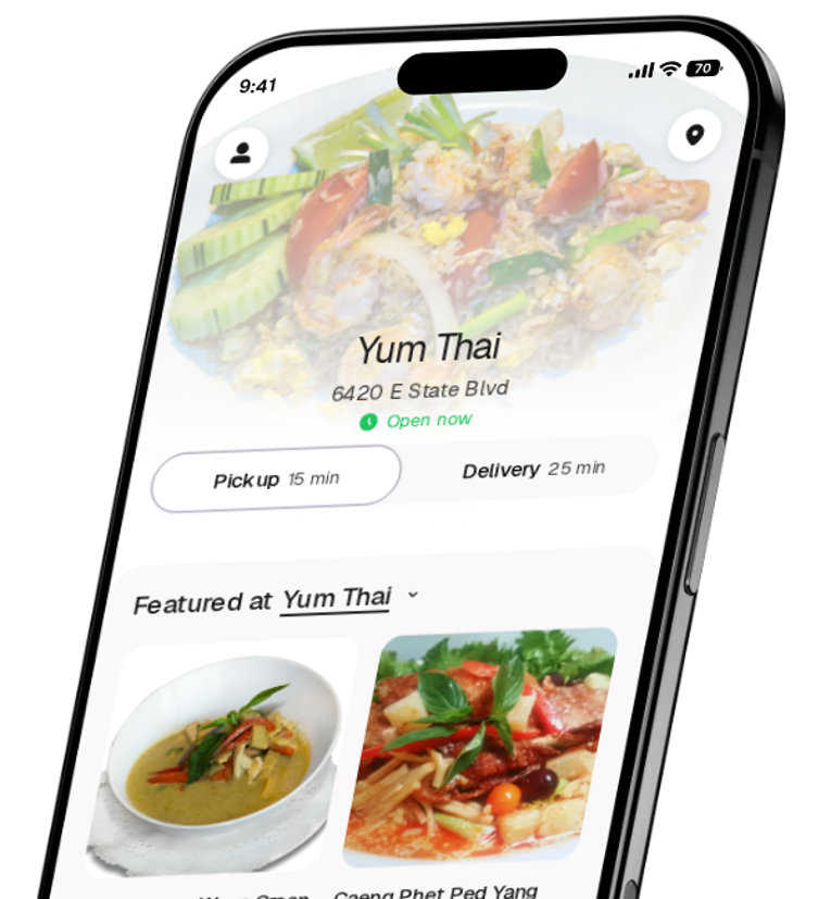 Yum Thai app preview