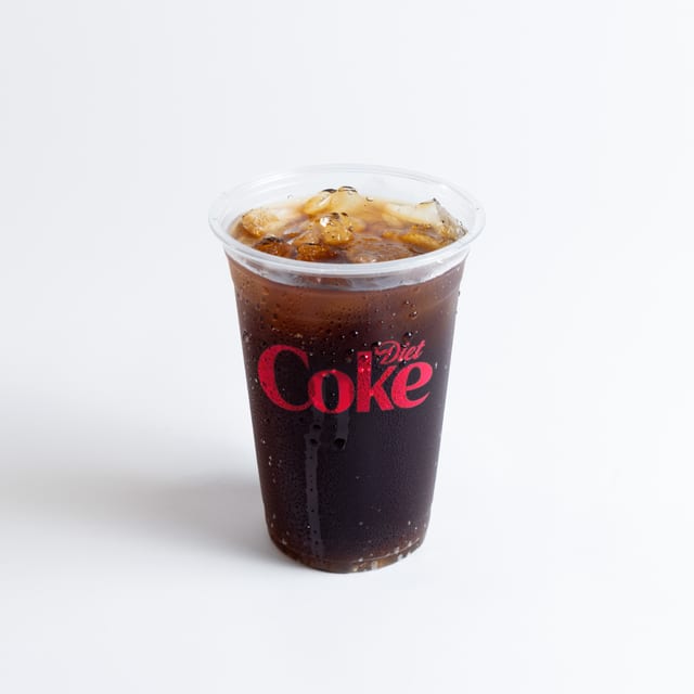 Bottled Diet Coke.