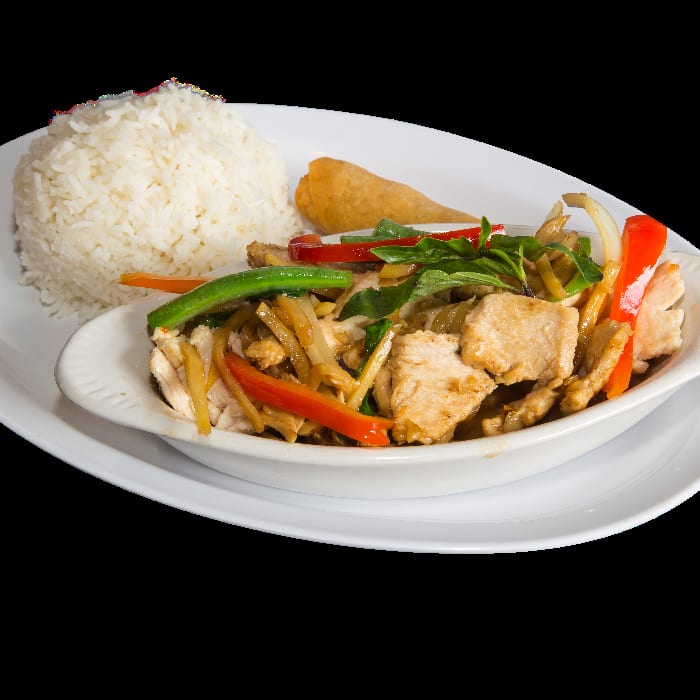 Pad Krapao (Thai Basil).